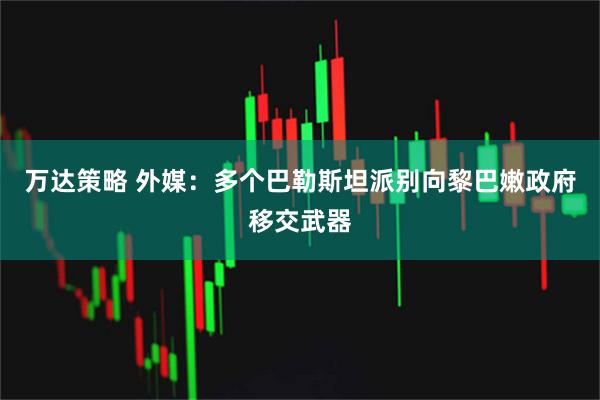 万达策略 外媒：多个巴勒斯坦派别向黎巴嫩政府移交武器